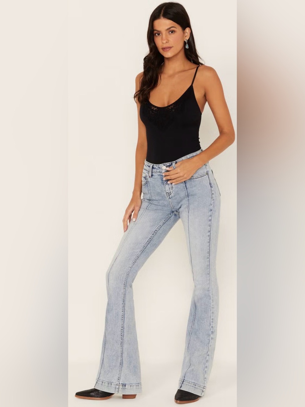 IDYLLWIND Miranda Lambert Women’s Drexel Rebel Bootcut Seamed Jeans Size 2